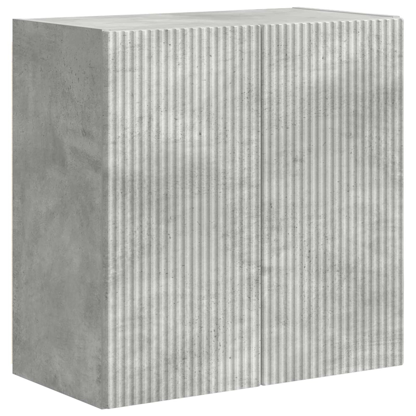 vidaXL TV-Wandregal-Set Wandmontiert 6 pcs Beton Grau