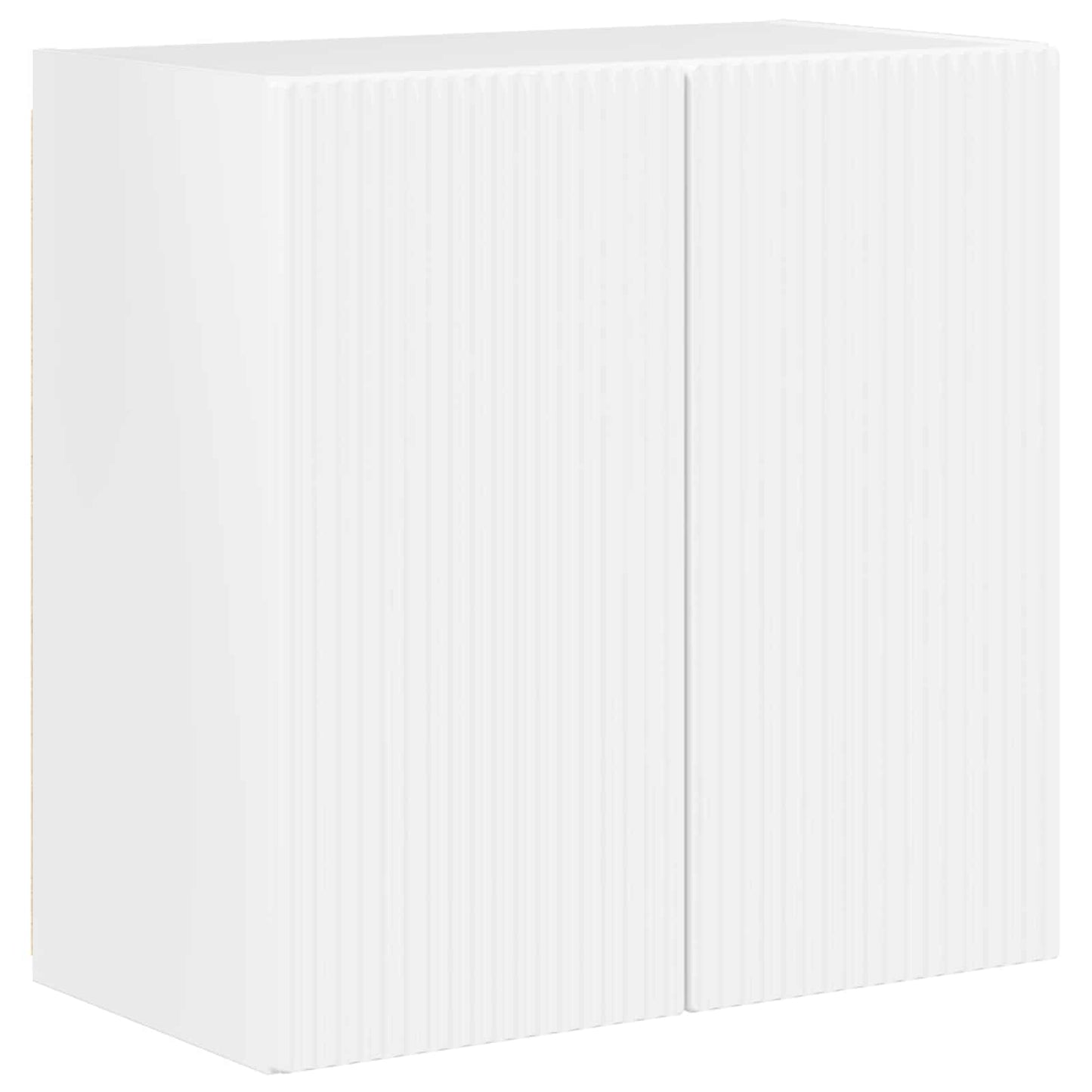 TV-Wandregal-Set Wandmontiert 6 pcs Hochglanz Weiß