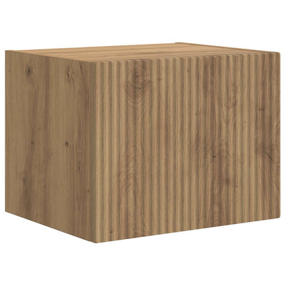 TV-Wandregal-Set Wandmontiert 6 pcs Artisan-Eiche