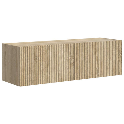 TV-Wandregal-Set Wandmontiert 6 pcs Sonoma-Eiche