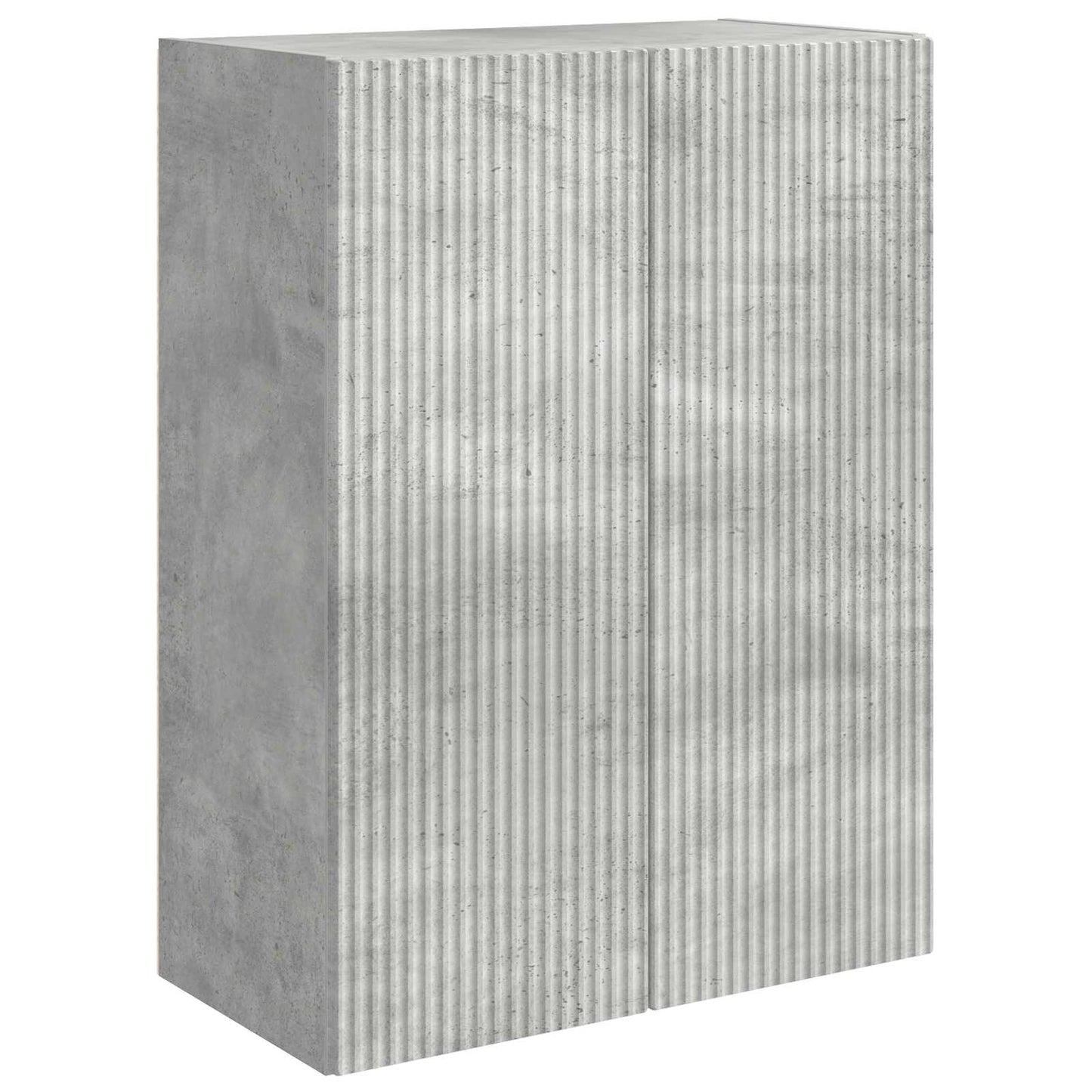 vidaXL TV-Wandregal-Set Wandmontiert 6 pcs Beton Grau