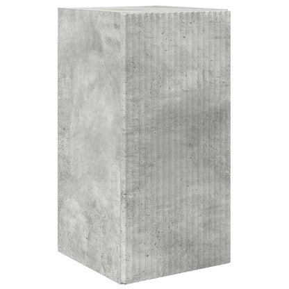 vidaXL Meuble TV mural 2 pcs Gris béton Bois d'ingénierie