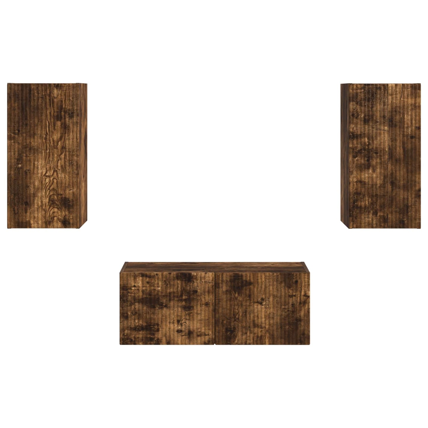 TV-Schrankset 2 pcs Geräucherte Eiche Holzwerkstoff