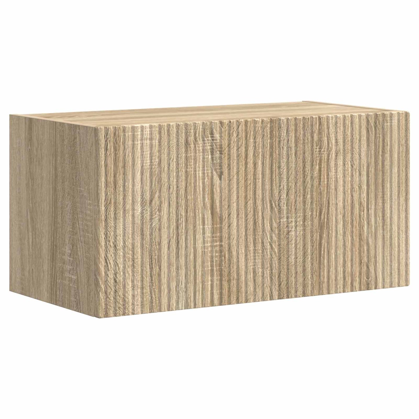 vidaXL Meuble TV mural 2 pcs Chêne Sonoma Aggloméré