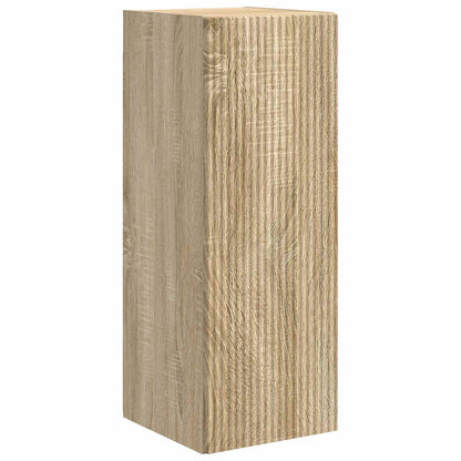 vidaXL Meuble TV mural 2 pcs Chêne Sonoma Aggloméré