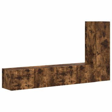 vidaXL TV-Schrankset 3 pcs Geräucherte Eiche Holzwerkstoff