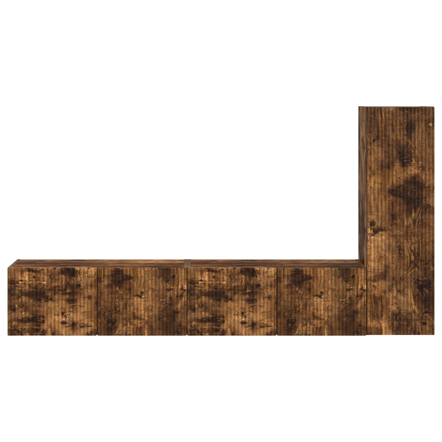 TV-Schrankset 3 pcs Geräucherte Eiche Holzwerkstoff