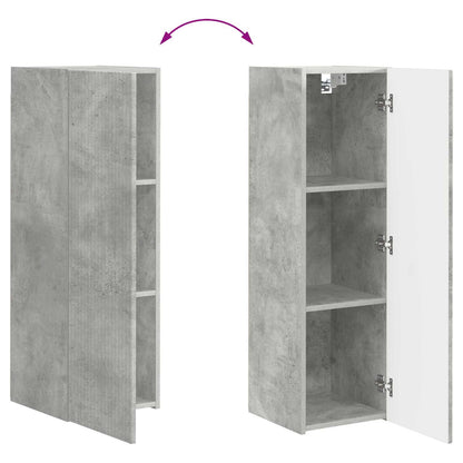 vidaXL Ensemble de meubles TV muraux 4 pcs Gris béton Aggloméré