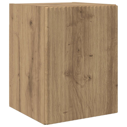 vidaXL TV-Schrankset Wandmontiert 4 pcs Artisan-Eiche Holzwerkstoff