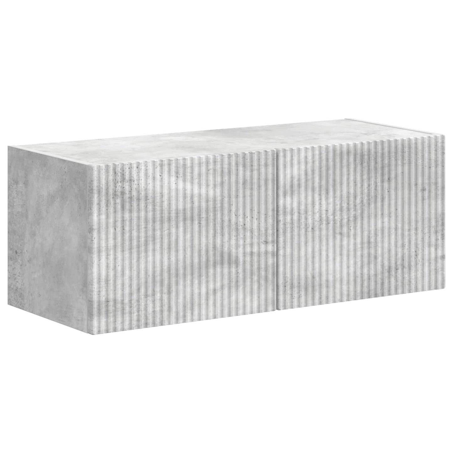 vidaXL Ensemble de meubles TV muraux 4 pcs Gris béton Aggloméré