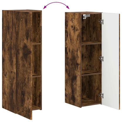 vidaXL Meuble TV 4 pcs Chêne fumé Bois d'ingénierie