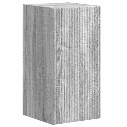 vidaXL Meuble TV mural 4 pcs Bois d'ingénierie gris Sonoma
