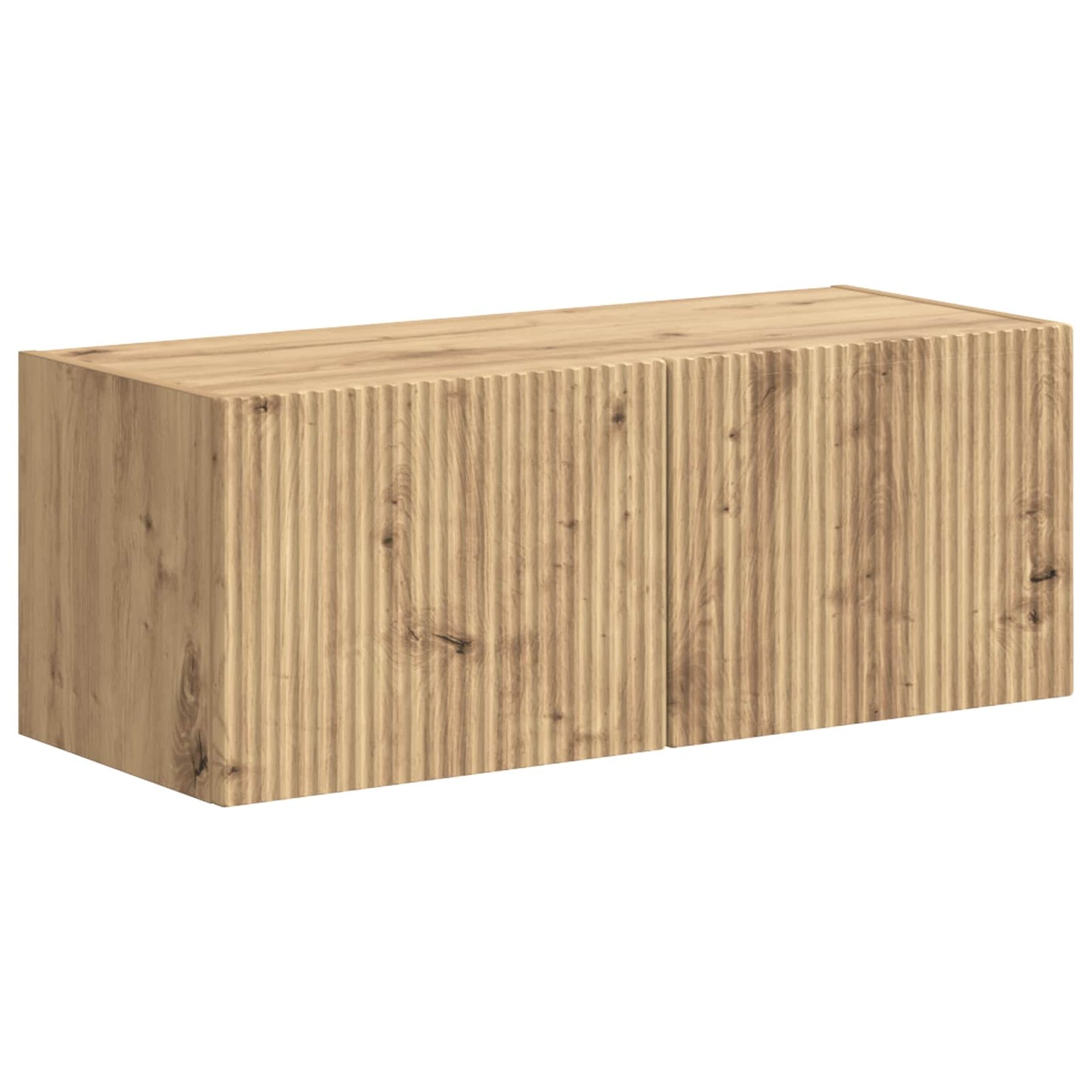 vidaXL Meuble TV mural 4 pcs Chêne artisan en bois d'ingénierie