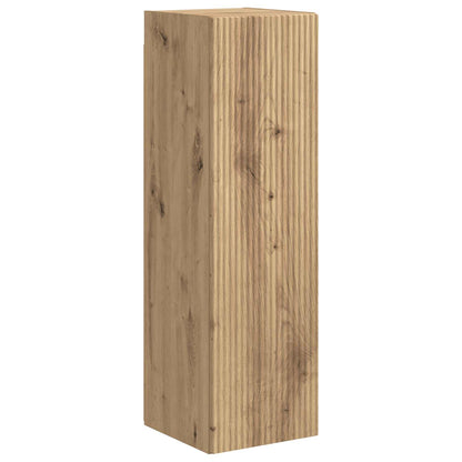 vidaXL Meuble TV mural 4 pcs Chêne artisan en bois d'ingénierie