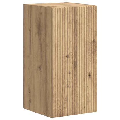 vidaXL Meuble TV mural 4 pcs Chêne artisan en bois d'ingénierie