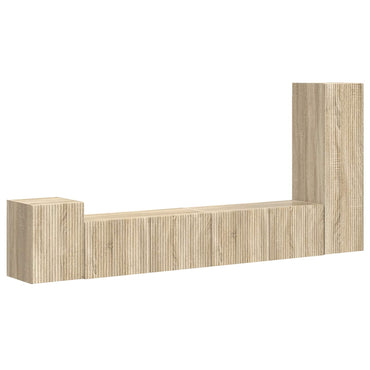 vidaXL Meuble TV mural 3 pcs Chêne Sonoma Aggloméré