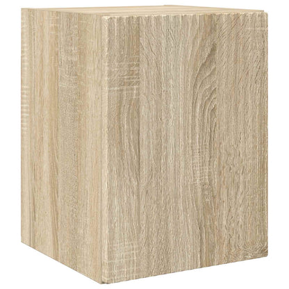vidaXL Meuble TV mural 3 pcs Chêne Sonoma Aggloméré