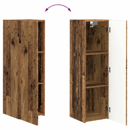 vidaXL TV-Schrankset Wandmontiert 3 pcs Altholz Holzwerkstoff