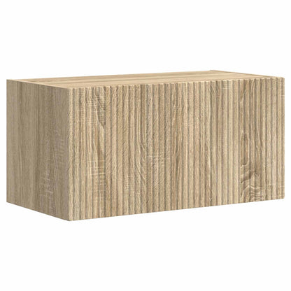 vidaXL TV-Schrankset Wandmontiert 4 pcs Sonoma-Eiche Holzwerkstoff