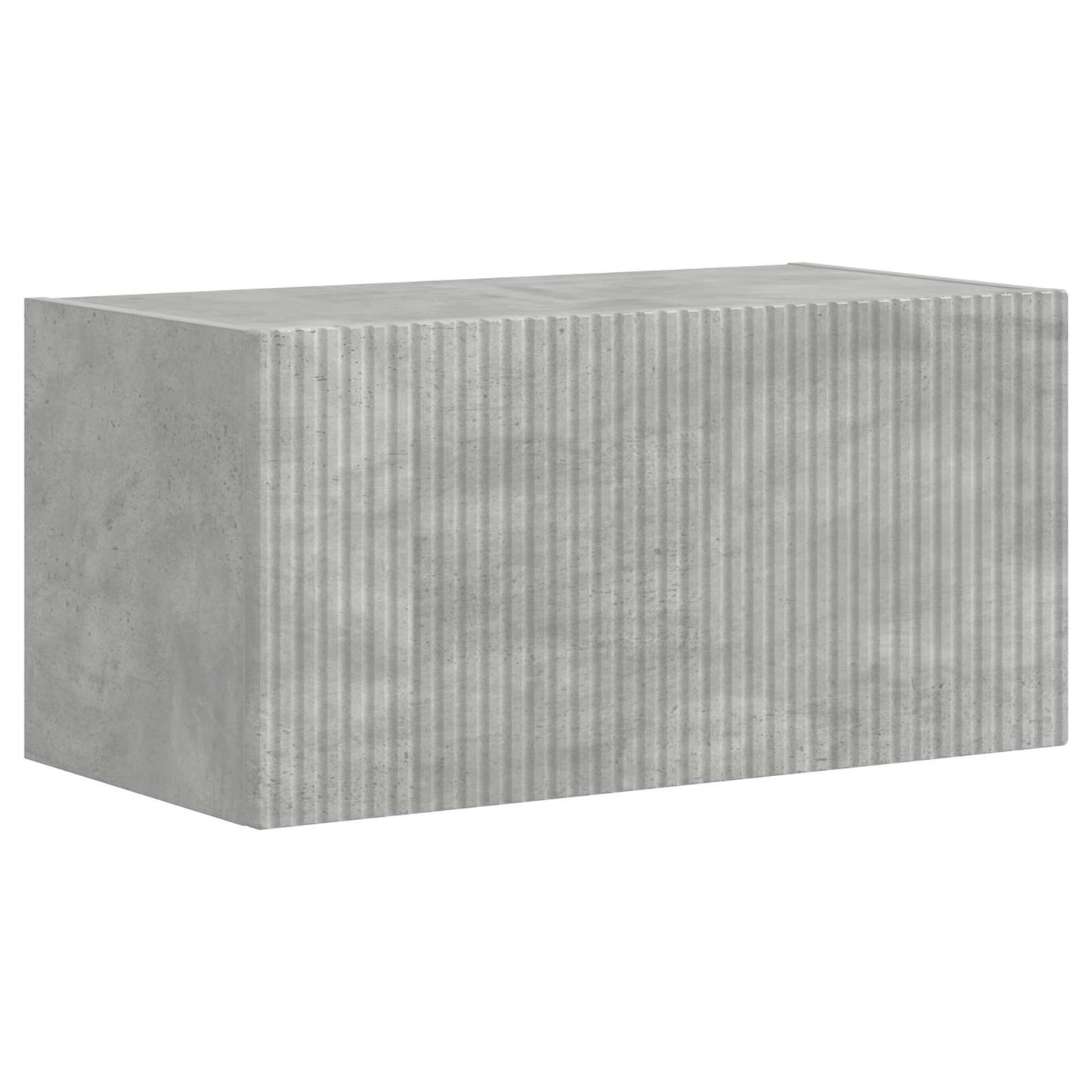 vidaXL TV-Schrankset Wandmontiert 4 pcs Beton Grau Holzwerkstoff