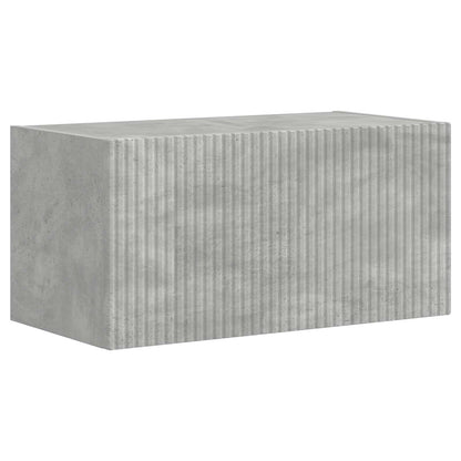 vidaXL TV-Schrankset Wandmontiert 4 pcs Beton Grau Holzwerkstoff