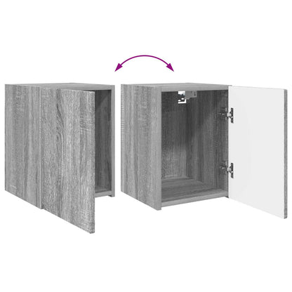 vidaXL TV-Schrankset Wandmontiert 4 pcs Graues Sonoma Holzwerkstoff