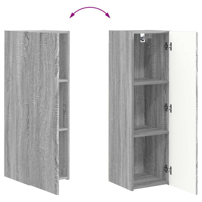 vidaXL TV-Schrankset Wandmontiert 4 pcs Graues Sonoma Holzwerkstoff