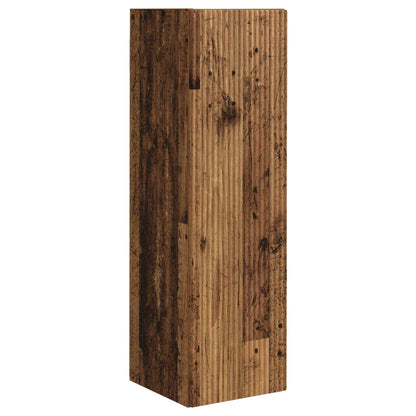 vidaXL TV-Schrankset Wandmontiert 4 pcs Altholz Holzwerkstoff
