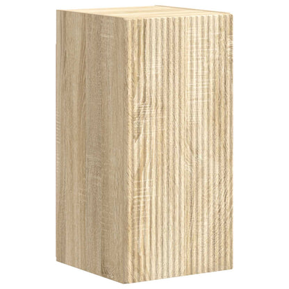 vidaXL TV-Schrankset Wandmontiert 4 pcs Sonoma-Eiche Holzwerkstoff