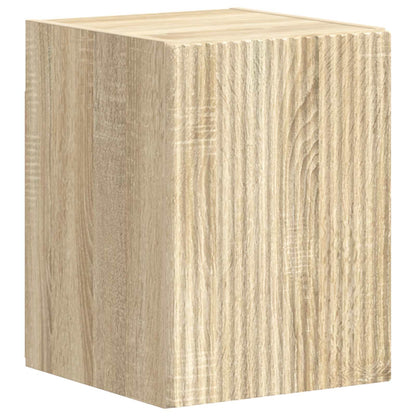 vidaXL TV-Schrankset Wandmontiert 4 pcs Sonoma-Eiche Holzwerkstoff