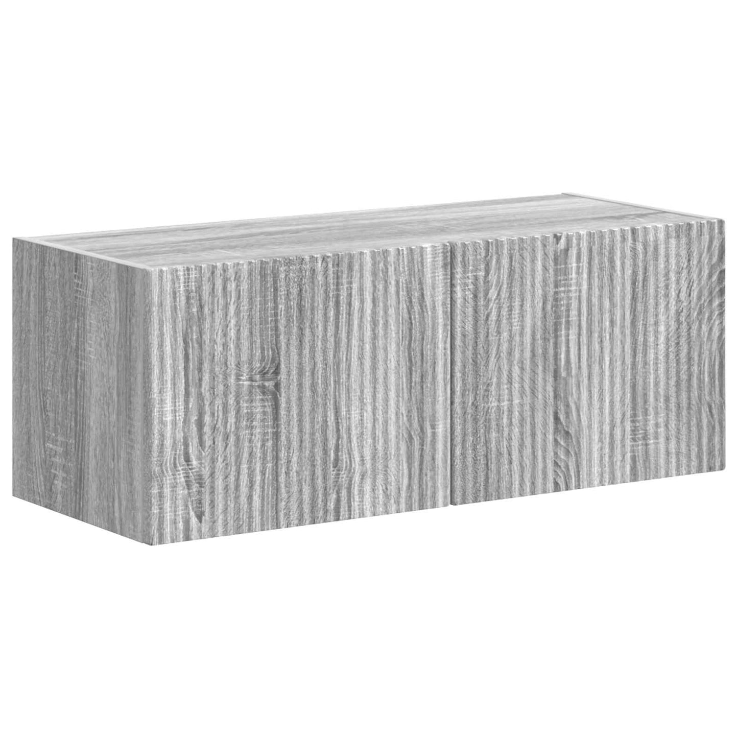 vidaXL TV-Schrankset Wandmontiert 4 pcs Graues Sonoma Holzwerkstoff