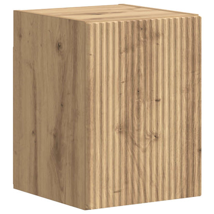 vidaXL TV-Schrankset Wandmontiert 4 pcs Artisan-Eiche Holzwerkstoff
