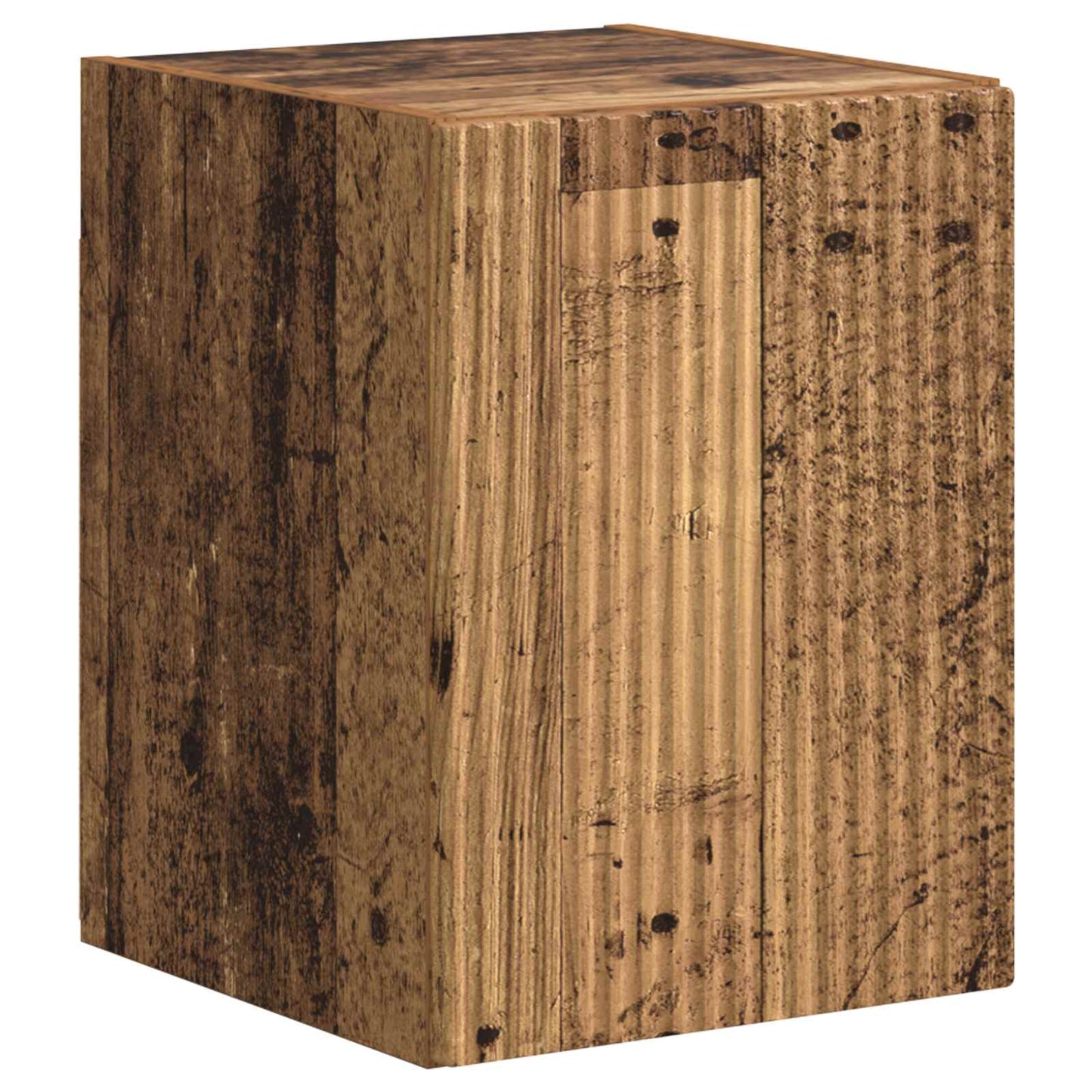 vidaXL TV-Schrankset Wandmontiert 4 pcs Altholz Holzwerkstoff