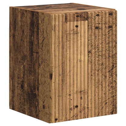 vidaXL TV-Schrankset Wandmontiert 4 pcs Altholz Holzwerkstoff