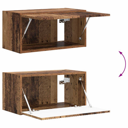 vidaXL TV-Schrankset Wandmontiert 4 pcs Altholz Holzwerkstoff