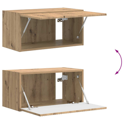 vidaXL TV-Schrankset Wandmontiert 4 pcs Artisan-Eiche Holzwerkstoff