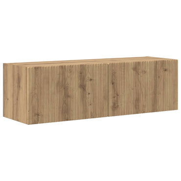 vidaXL TV-Schrankset Wandmontiert 5 pcs Weiß Holzwerkstoff