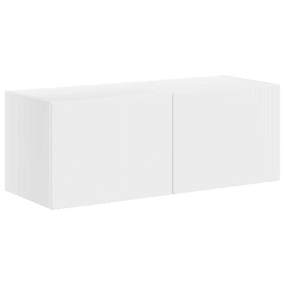 vidaXL TV-Schrankset Wandmontiert 6 pcs Weiß Holzwerkstoff