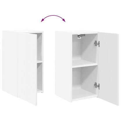 vidaXL TV-Schrankset Wandmontiert 6 pcs Weiß Holzwerkstoff