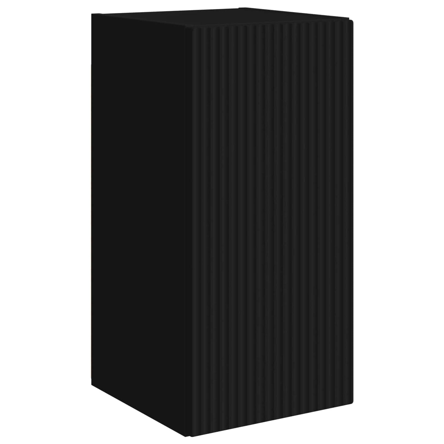 vidaXL TV-Schrankset Wandmontiert 6 pcs Schwarz Holzwerkstoff