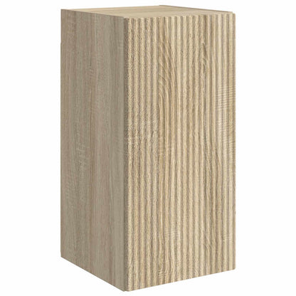 vidaXL TV-Schrankset Wandmontiert 6 pcs Sonoma-Eiche Holzwerkstoff