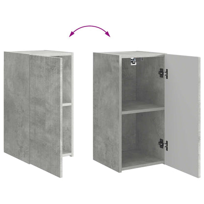 vidaXL TV-Schrankset Wandmontiert 6 pcs Beton Grau Holzwerkstoff