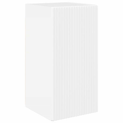 vidaXL TV-Schrankset Wandmontiert 6 pcs Hochglanz Weiß Holzwerkstoff