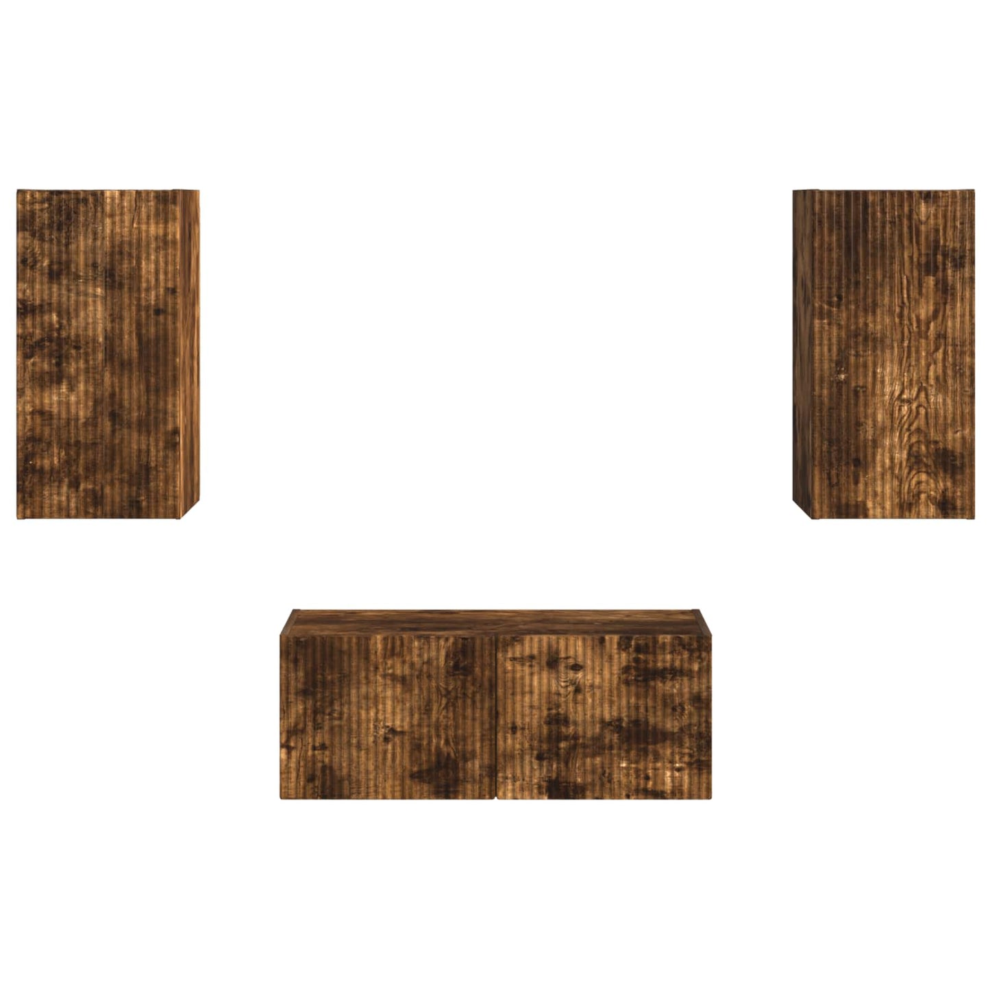 vidaXL TV-Schrankset 6 pcs Geräucherte Eiche Holzwerkstoff