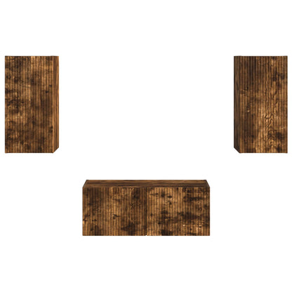 vidaXL TV-Schrankset 6 pcs Geräucherte Eiche Holzwerkstoff