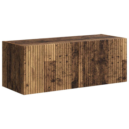 vidaXL TV-Schrankset Wandmontiert 6 pcs Altholz Holzwerkstoff