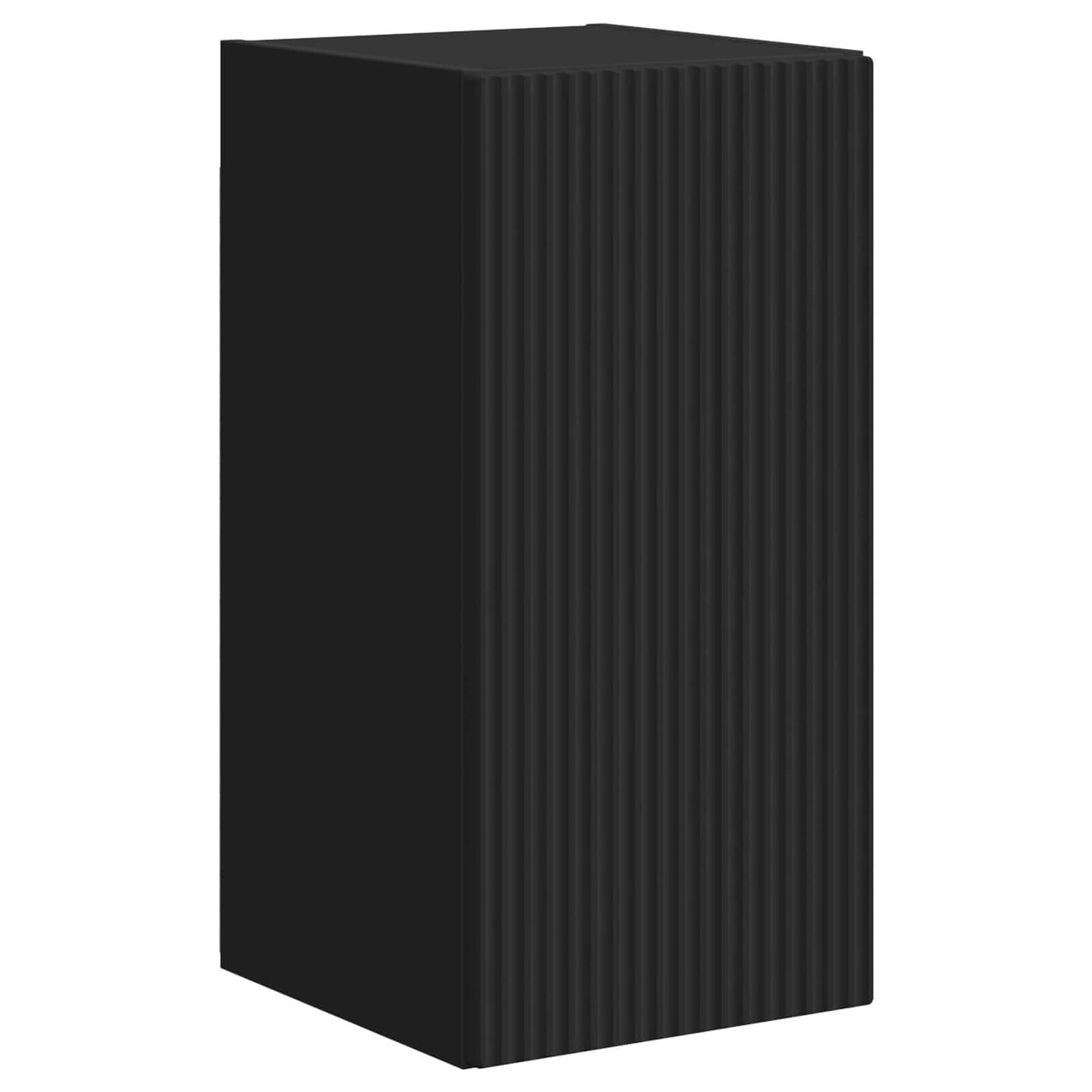 vidaXL TV-Schrankset Wandmontiert 5 pcs Schwarz Holzwerkstoff