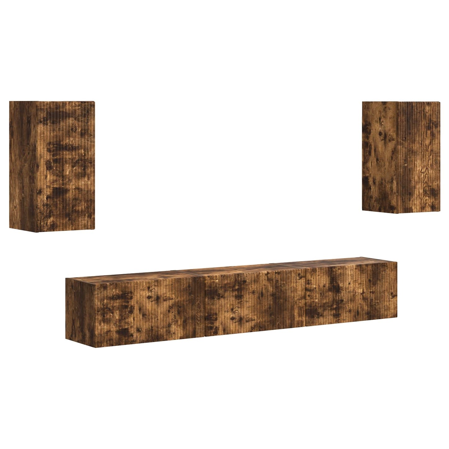 TV-Schrankset 5 pcs Geräucherte Eiche Holzwerkstoff