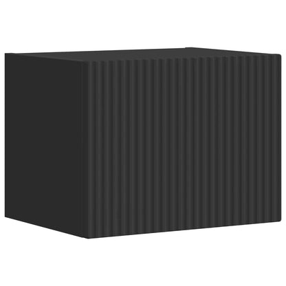vidaXL TV-Schrankset Wandmontiert 5 pcs Schwarz Holzwerkstoff