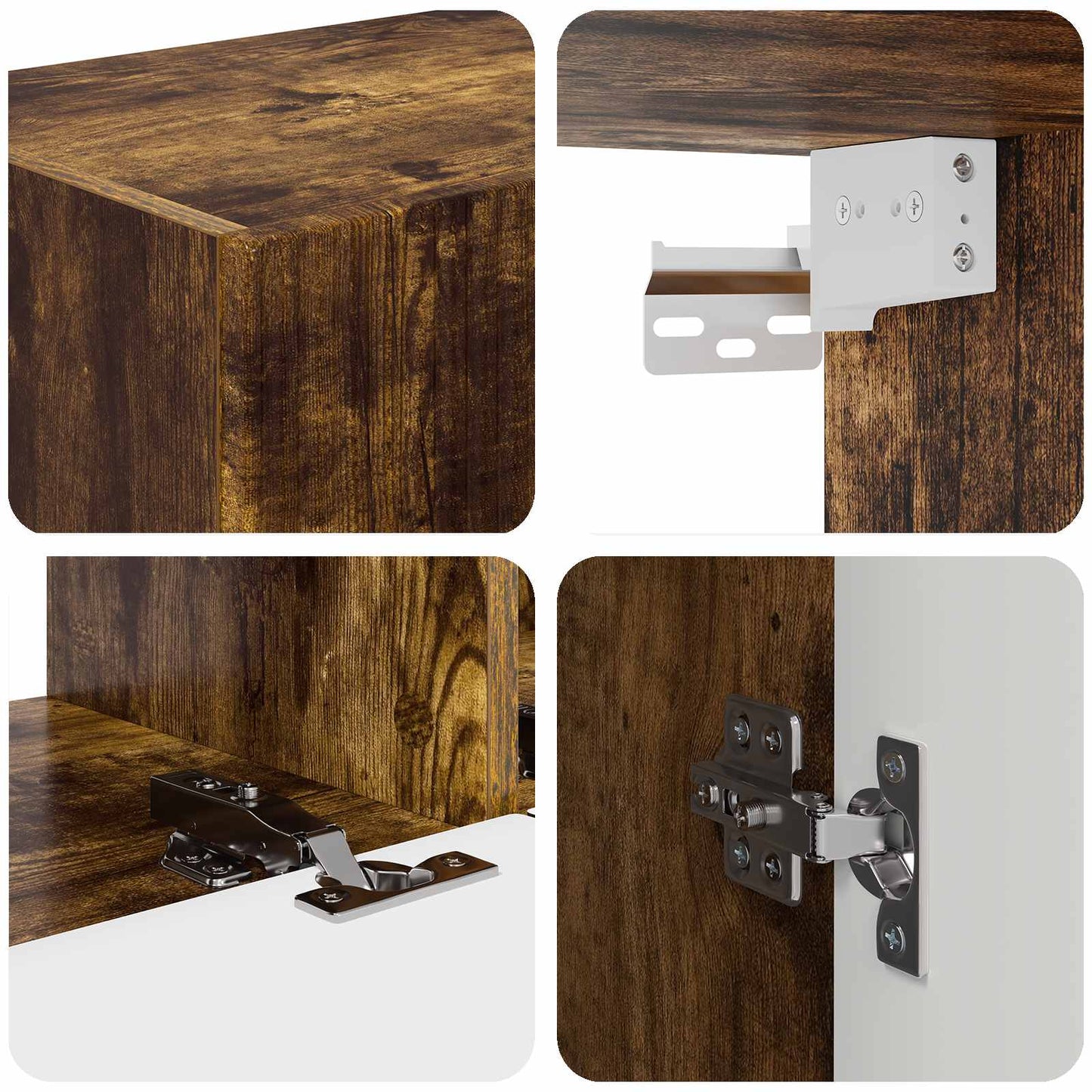 vidaXL TV-Schrankset 5 pcs Geräucherte Eiche Holzwerkstoff
